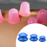 Maxbell 3x Massage Cup for Body Relaxation Massaging Face Deep Tissue Dark Blue