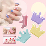 Maxbell 2x Nail Art Tool Manicure Tool Versatile Nail Stand for Home Beginners Salon Violet