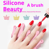 Maxbell 2x Nail Art Tool Manicure Tool Versatile Nail Stand for Home Beginners Salon Violet