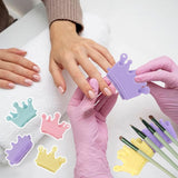 Maxbell 2x Nail Art Tool Manicure Tool Versatile Nail Stand for Home Beginners Salon Violet