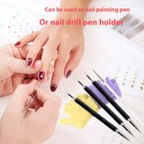 Maxbell 2x Nail Art Tool Manicure Tool Versatile Nail Stand for Home Beginners Salon Violet