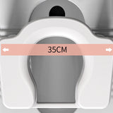 Maxbell Toilet Stool Portable Non Slip Compact Squat Potty for Potty Toilet Bathroom 18.5cm white balck