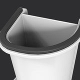 Maxbell Toilet Stool Portable Non Slip Compact Squat Potty for Potty Toilet Bathroom 18.5cm white balck