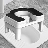 Maxbell Toilet Stool Portable Non Slip Compact Squat Potty for Potty Toilet Bathroom 18.5cm white balck