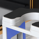 Maxbell Toilet Stool Portable Non Slip Compact Squat Potty for Potty Toilet Bathroom 18.5cm white balck