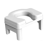 Maxbell Toilet Stool Portable Non Slip Compact Squat Potty for Potty Toilet Bathroom 18.5cm white