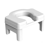 Maxbell Toilet Stool Portable Non Slip Compact Squat Potty for Potty Toilet Bathroom 18.5cm white