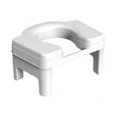 Maxbell Toilet Stool Portable Non Slip Compact Squat Potty for Potty Toilet Bathroom 18.5cm white