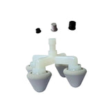 Maxbell Massager 4 Head Sturdy Easy to Use Relaxation Accessoires for Legs Neck Back Point Head