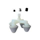 Maxbell Massager 4 Head Sturdy Easy to Use Relaxation Accessoires for Legs Neck Back Point Head