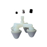 Maxbell Massager 4 Head Sturdy Easy to Use Relaxation Accessoires for Legs Neck Back Point Head