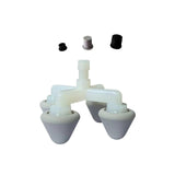 Maxbell Massager 4 Head Sturdy Easy to Use Relaxation Accessoires for Legs Neck Back Point Head
