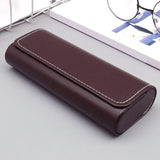 Maxbell Eyeglasses Box Storage Bin Portable Glasses Holder Compact Sunglasses Holder Coffee