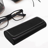 Maxbell Eyeglasses Box Storage Bin Portable Glasses Holder Compact Sunglasses Holder Black