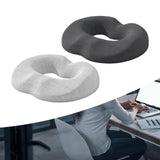 Maxbell Donut Pillow Breathable Tailbone Seat Cushion for Long Sitting Office Travel Dark Gray