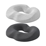 Maxbell Donut Pillow Breathable Tailbone Seat Cushion for Long Sitting Office Travel Dark Gray