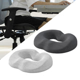 Maxbell Donut Pillow Breathable Tailbone Seat Cushion for Long Sitting Office Travel Dark Gray