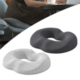 Maxbell Donut Pillow Breathable Tailbone Seat Cushion for Long Sitting Office Travel Dark Gray