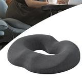 Maxbell Donut Pillow Breathable Tailbone Seat Cushion for Long Sitting Office Travel Dark Gray