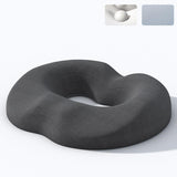 Maxbell Donut Pillow Breathable Tailbone Seat Cushion for Long Sitting Office Travel Dark Gray