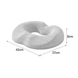 Maxbell Donut Pillow Breathable Tailbone Seat Cushion for Long Sitting Office Travel Light Gray