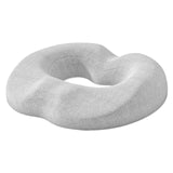 Maxbell Donut Pillow Breathable Tailbone Seat Cushion for Long Sitting Office Travel Light Gray