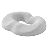 Maxbell Donut Pillow Breathable Tailbone Seat Cushion for Long Sitting Office Travel Light Gray