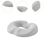 Maxbell Donut Pillow Breathable Tailbone Seat Cushion for Long Sitting Office Travel Light Gray