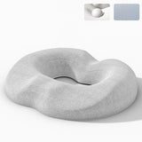 Maxbell Donut Pillow Breathable Tailbone Seat Cushion for Long Sitting Office Travel Light Gray