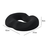 Maxbell Donut Sitting Pillow Breathable Office Chair Cushion for Car Airplane Office Black