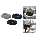 Maxbell Donut Sitting Pillow Breathable Office Chair Cushion for Car Airplane Office Black