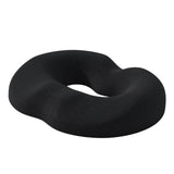 Maxbell Donut Sitting Pillow Breathable Office Chair Cushion for Car Airplane Office Black