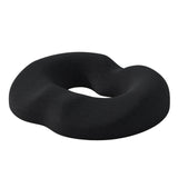 Maxbell Donut Sitting Pillow Breathable Office Chair Cushion for Car Airplane Office Black