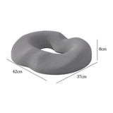 Maxbell Donut Sitting Pillow Breathable Office Chair Cushion for Car Airplane Office Gray