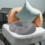 Maxbell Donut Sitting Pillow Breathable Office Chair Cushion for Car Airplane Office Gray