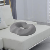 Maxbell Donut Sitting Pillow Breathable Office Chair Cushion for Car Airplane Office Gray