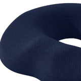 Maxbell Donut Sitting Pillow Breathable Office Chair Cushion for Car Airplane Office Dark Blue