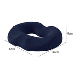 Maxbell Donut Sitting Pillow Breathable Office Chair Cushion for Car Airplane Office Dark Blue