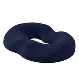 Maxbell Donut Sitting Pillow Breathable Office Chair Cushion for Car Airplane Office Dark Blue