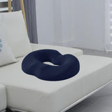 Maxbell Donut Sitting Pillow Breathable Office Chair Cushion for Car Airplane Office Dark Blue