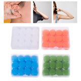 Maxbell 12Pcs Ear Plugs Soft Sound Blocking Ear Plugs for Traveling Concert Studying white