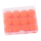 Maxbell 12Pcs Ear Plugs Soft Sound Blocking Ear Plugs for Traveling Concert Studying orange