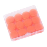 Maxbell 12Pcs Ear Plugs Soft Sound Blocking Ear Plugs for Traveling Concert Studying orange