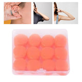 Maxbell 12Pcs Ear Plugs Soft Sound Blocking Ear Plugs for Traveling Concert Studying orange