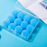 Maxbell 12Pcs Ear Plugs Soft Sound Blocking Ear Plugs for Traveling Concert Studying blue