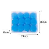 Maxbell 12Pcs Ear Plugs Soft Sound Blocking Ear Plugs for Traveling Concert Studying blue