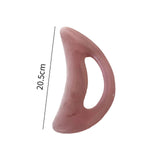 Maxbell Gua Sha Facial Tool Multifunctional Smooth Manual Massager for Leg Neck Back Large pink