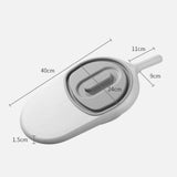 Maxbell Bedpan with Cover Emergency Device for Female Male Personal Bedridden People white gray