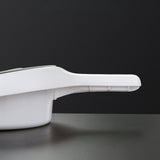 Maxbell Bedpan with Cover Emergency Device for Female Male Personal Bedridden People white gray