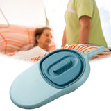 Maxbell Bedpan with Cover Emergency Device for Female Male Personal Bedridden People blue